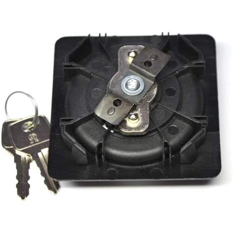 Încuietoare tip butuc RONIS 23500 inclusiv 2 chei pentru dulap uși batante - Malow - imagine2