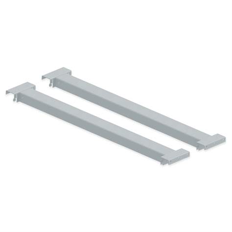 Tiefensteg zur Abstützung bei Querlagerung, verzinkt, Tiefe 800 mm, Traglast je Paar 1500 kg - META Skladovací technika