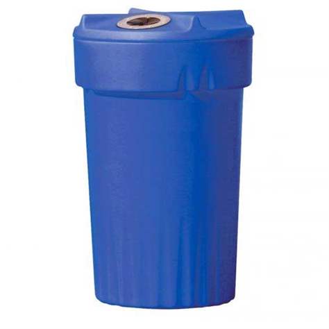 Wertstoffbehälter aus Kunststoff, Volumen 150 l, blau