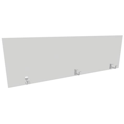 Trennwand für Schreibtisch, Länge 1800 mm, Höhe 545 mm, Farbe weiß - Nowy Styl Group