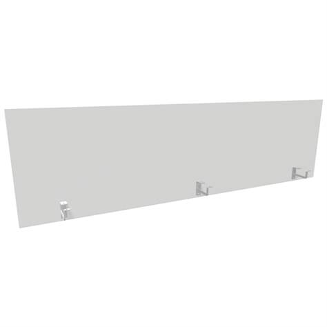 Trennwand für Schreibtisch, Länge 2000 mm, Höhe 545 mm, Farbe weiß - Nowy Styl Group