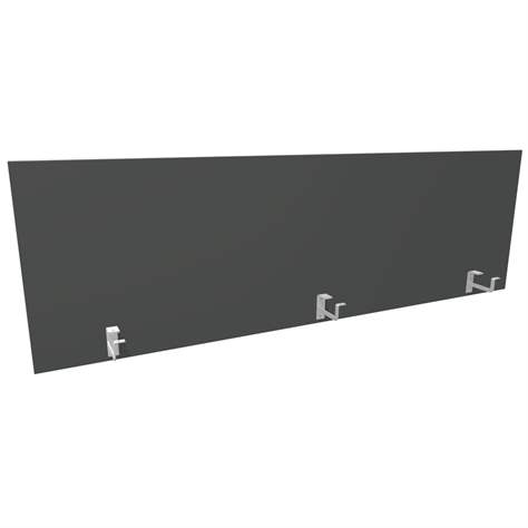 Trennwand für Schreibtisch, Länge 1800 mm, Höhe 545 mm, Farbe Dunkelgrau - Nowy Styl Group