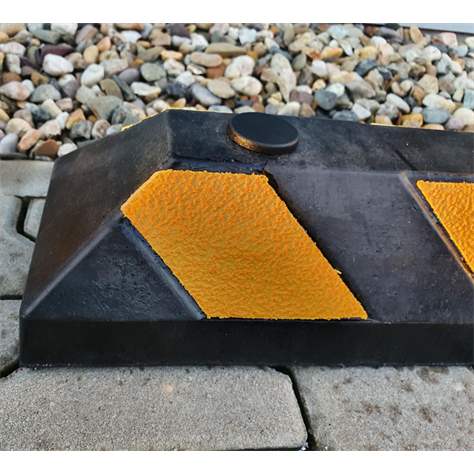 Parkstop, Gummi, Länge 550 mm, Farbe Gelb/Schwarz - Bild3