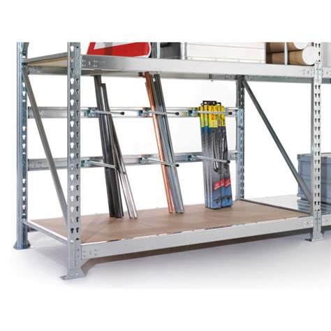 Oddělovací vodorovná tyč, délka 400 mm - META Skladovací technika - obrázek2