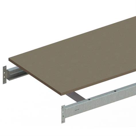 Přídavná police z dřevotřískové desky, 2200 x 1050 mm - META Skladovací technika