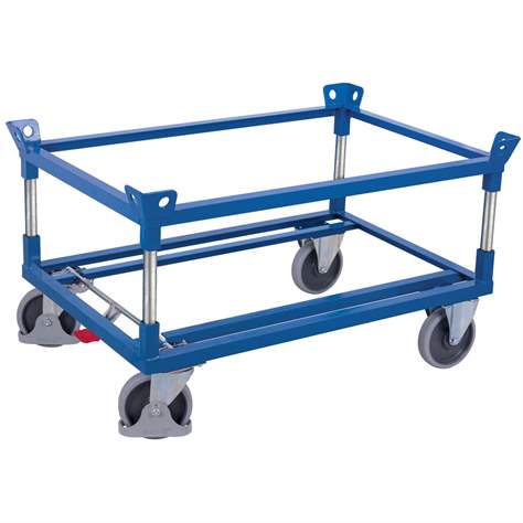 Fahrgestelle VARIOfit für Paletten und Behälter, 1010x810 mm, Höhe 650 mm, Tragfähigkeit 500 kg - Cordes
