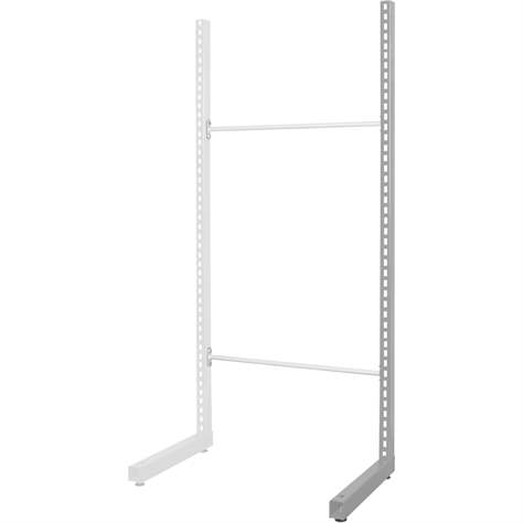 Anbaupfosten 2070 mm, Farbe grau RAL7035