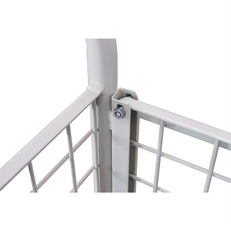 Plattformwagen VARIOfit mit 4 Gitterwänden, 850 x 500 mm, Tragfähigkeit 400 kg, Farbe Lichtgrau RAL7035 /Platte Grau - Cordes - Bild2