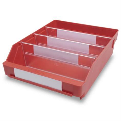 Regalkasten RackBox, 300x240x95 mm, Farbe rot
