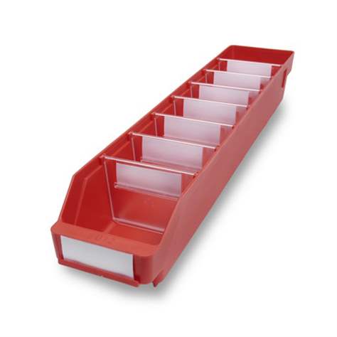 Regalkasten RackBox, 600 x 120 x 95 mm, Farbe rot