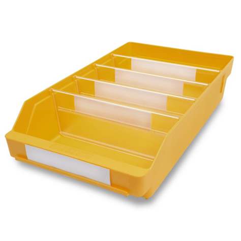 Regálový box RackBox, 400 x 240 x 95 mm, barva žlutá