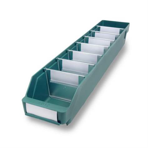 Regálový box RackBox, 600 x 120 x 95 mm, barva zelená