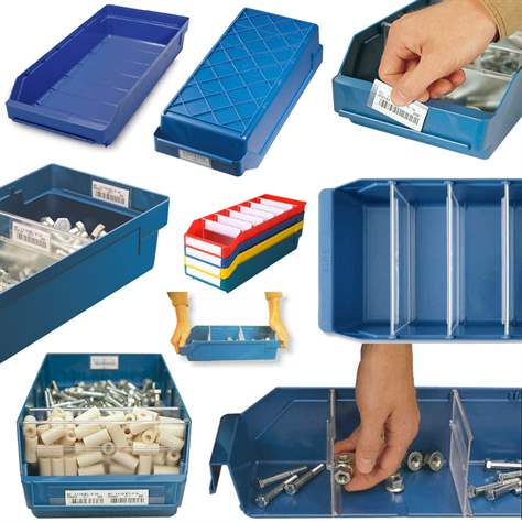 Regálový box RackBox, 600 x 240 x 95 mm, barva zelená - obrázek2