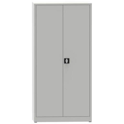 Flügeltürenschrank mit 4 Fachböden, HxBxT: 1950x950x400 mm, Lichtgrau RAL7035 - Kovona Lysa nad Labem