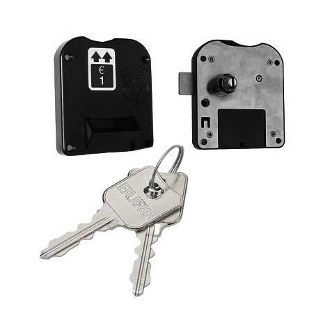 Zálohový zámok na mince pre šatňovú skriňu WEMO (príplatok) - Malow