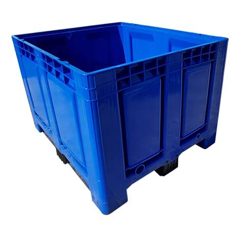 BigBox 1200 x 1000 x 790 mm, container lada mare din polietilenă cu tălpi, culoare albastru