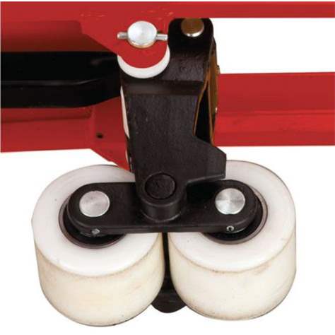 Palettenhubwagen mit Schnellhub, Tragfähigkeit 2500 kg, Nylonräder - Bild2