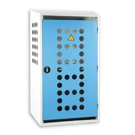 Skříň pro plynové láhve, jednodvéřová, š x h x v: 840x690x1600 mm - obrázek3