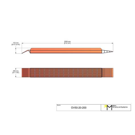 Verladeschiene mit erhöhtem Rand, Aluminiumkonstruktion, LxB: 2000x200 mm, Tragfähigkeit 660 kg. - Bild4