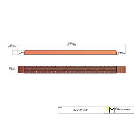 Verladeschiene mit erhöhtem Rand, Aluminiumkonstruktion, LxB: 3000x200 mm, Tragfähigkeit 440 kg. - Bild4