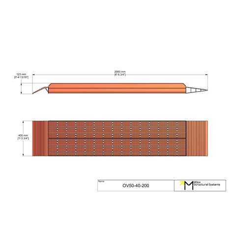 Verladeschiene mit erhöhtem Rand, Aluminiumkonstruktion, LxB: 2000x400 mm, Tragfähigkeit 1450 kg. - Bild4