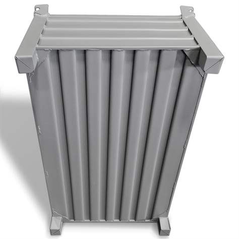 Vollwand-Stapelbehälter, Profi, Traglast 1500 kg, LxB 1200x800 mm, blau RAL5010 - Bild2