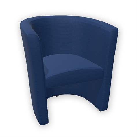 Klubové kreslo CLUB, poťah z látky Basic, farba modrá - Nowy Styl Group