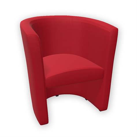 Klubové křeslo CLUB, látka Basic, barva červená - Nowy Styl Group