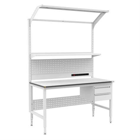 ESD Container mit 3 Schubladen, hängend, B x T x H: 400x540x446 mm - Bild3