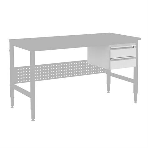 ESD Container mit 2 Schubladen, hängend, B x T x H: 400x540x306 mm - Bild4