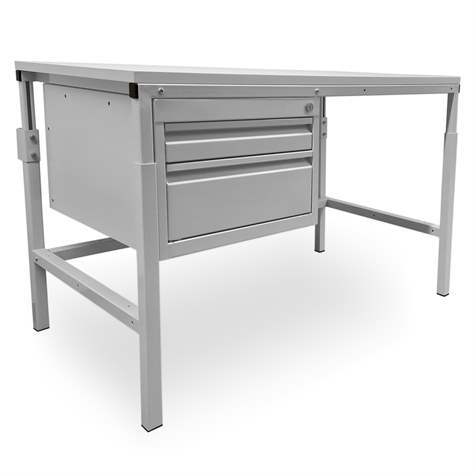 Banc de lucru atelier KLASIK cu box container, Lxl 1500x900 mm - Kovona Lysa nad Labem - imagine3