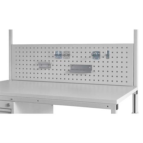 Perforovaný panel (38 x 38 mm), výška 330 mm, délka 1200 mm, barva RAL7035 - Kovona Lysa nad Labem - obrázek2