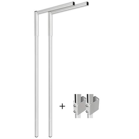 Stâlp de susținere de bază tip picior de masă KLASIK, înălțime 1600-2200 mm, 2 buc. - Kovona Lysa nad Labem