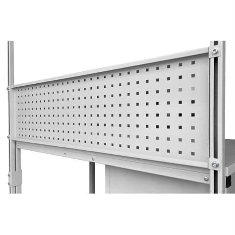 Perforovaný panel (38 x 38 mm), výška 330 mm, délka 1200 mm, barva RAL7035 - Kovona Lysa nad Labem - obrázek4