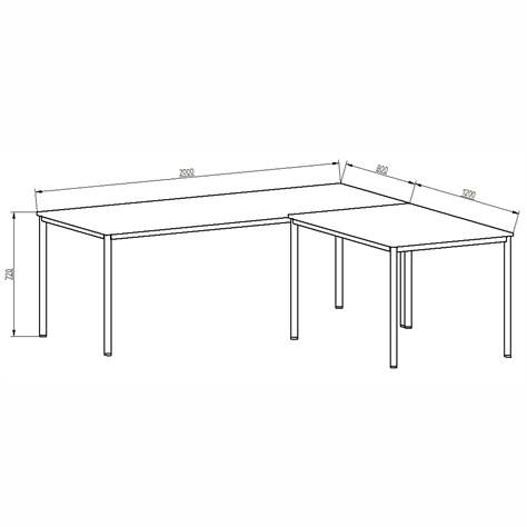 Birou - masă de scris - masă pe colț simetrică, lățime x adâncime 2000 x 2000 x 800 mm, culoare gri - Kovona Lysa nad Labem - imagine2