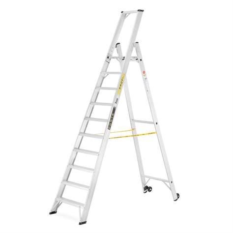 Alu-Stehleiter FORTE, einseitig, Profi-Ausführung, 10 Stufen - Alve