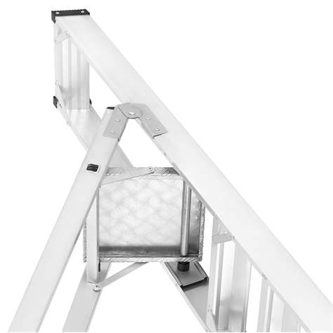 Alu-Stehleiter FORTE, einseitig, Profi-Ausführung, 5 Stufen - Alve - Bild4