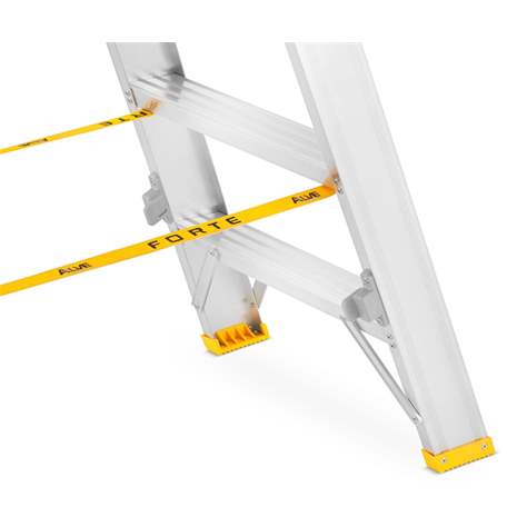 Alu-Stehleiter FORTE, beidseitig, Profi-Ausführung, 2 x 6 Stufen - Alve - Bild4