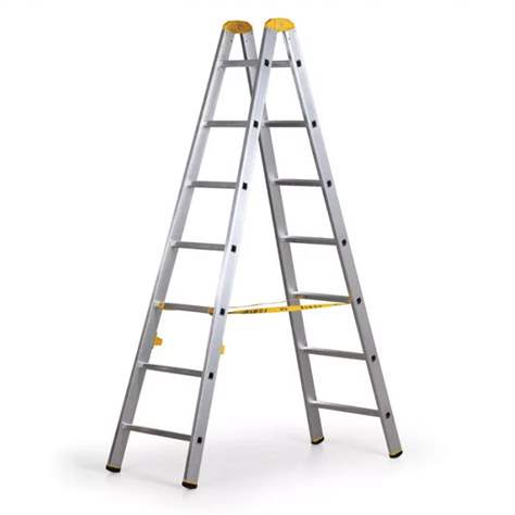 Sprossen-Stehleiter, 2 x 7 Sprossen - Alve