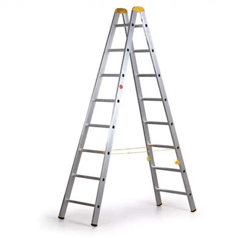 Sprossen-Stehleiter, 2 x 8 Sprossen - Alve