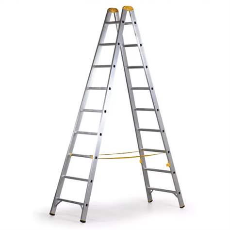 Sprossen-Stehleiter, 2 x 9 Sprossen - Alve