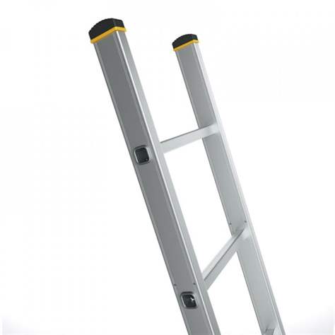 Aluminium-Anlegeleitern, Profi-Ausführung, 10 Sprossen, Länge 2,97 m - Alve