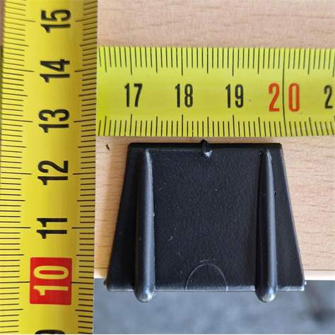 Kantenschutzecken aus Kunststoff, für Bänder bis 20 mm, VE 3000 Stk. - Bild2