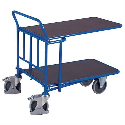 CC-wagen VARIOfit mit 2 Etagen, Anti-Rutschoberfläche 1030 x 600 mm, Tragfähigkeit 500 kg - Cordes