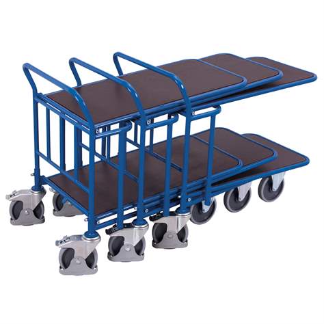 CC-wagen VARIOfit mit 2 Etagen, Anti-Rutschoberfläche 1030 x 600 mm, Tragfähigkeit 500 kg - Cordes - Bild2