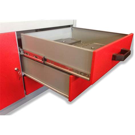 Werkbank MARS, 1 Schrank, 3 Schubladen, Breite 1200 mm - Bild2