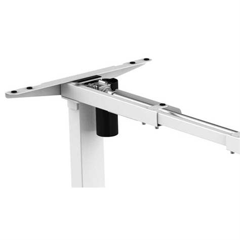 Bürotisch 1600x800 mm, elektrisch höhenverstellbar 710-1210 mm, Tischdesk Ahorn / Gestell grau - Bild3