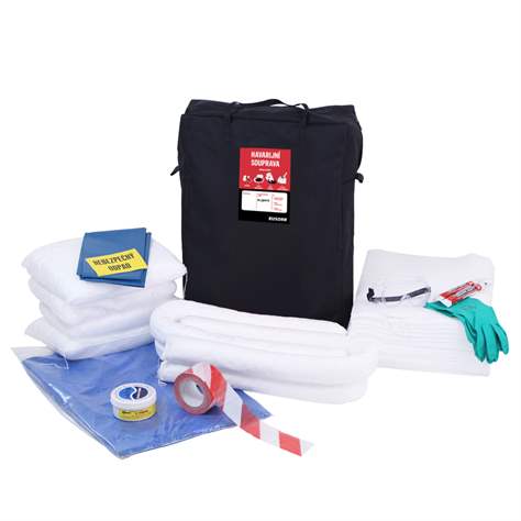 Havarijní sorpční ekonomická souprava, olejová, v přenosné tašce