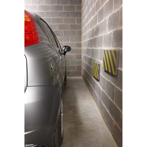 Bandă de protecție, autoadezivă, Lxlăț.xH: 500 x 250 x 50 mm, culoare galben-negru, unitate de ambalare - 2 buc.