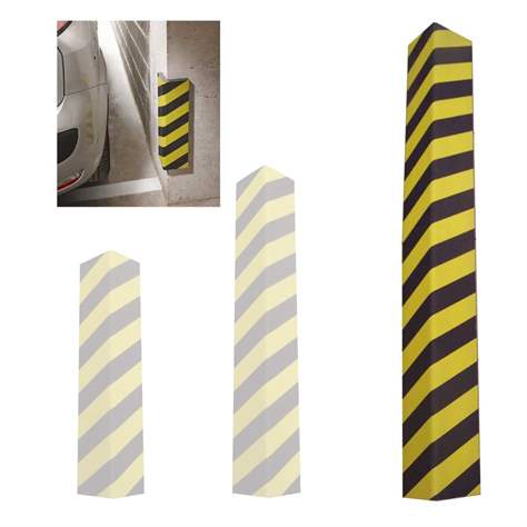 Ochranný roh dĺžky 1200 mm, samolepiaci, penový, hrúbka 25 mm, farba žlto-čierna